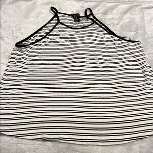 Striped Black and White Women's Top